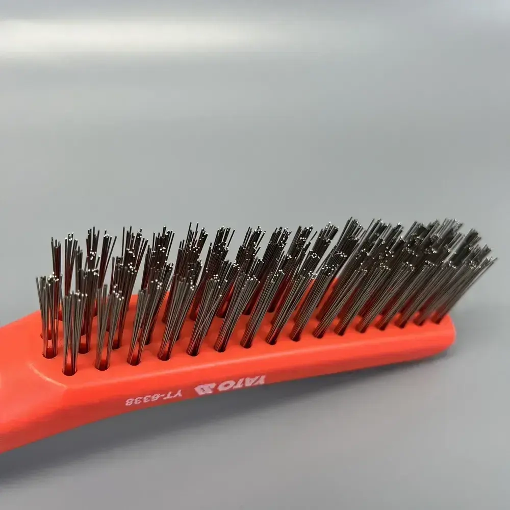 Корщетка ручная усиленная, 4 ряда, нержавейка, 260мм