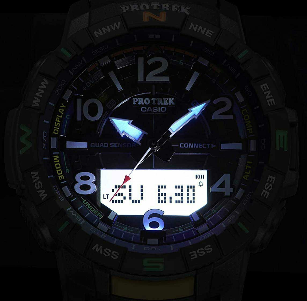 Японские наручные часы Casio Pro Trek PRT-B50T-7ER с хронографом