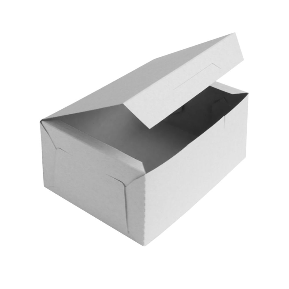 Коробка для пирожных и др.кондитерской продукции без окошка 150*110*75 мм (белая) Х-Э