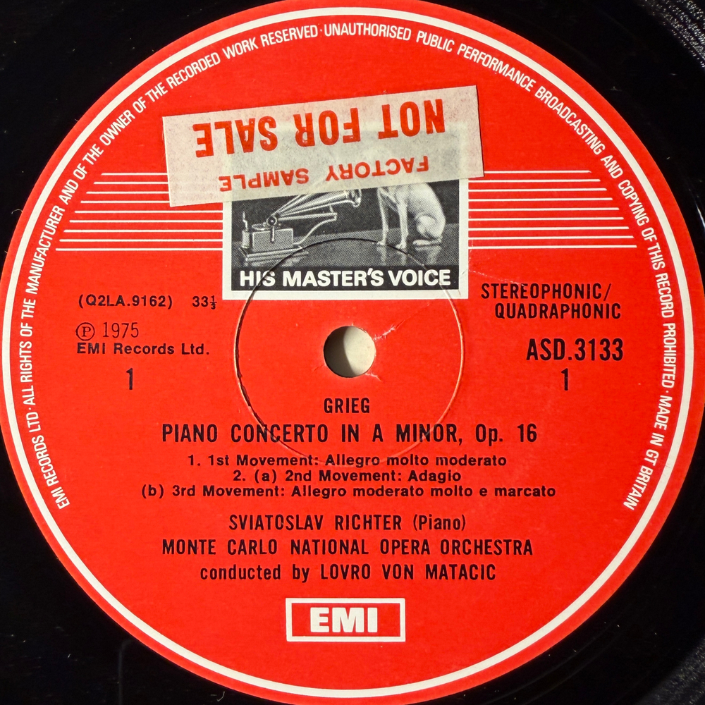 Рихтер – Григ, Шуман - фортепианные концерты (Англия 1975г.)