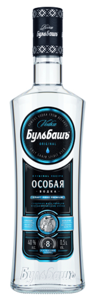 Водка Бульбашъ Особая 0,5 40% (Завод Бульбашъ) Беларусь