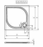 Душевой поддон Riho Kolping DB21 90x90 D004005005 белый
