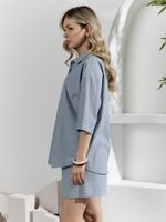 Костюм женский Ангелина-1 Виотекс СЕРО-СИНИЙ МЕЛАНЖ