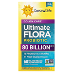 Renew Life, Colon Care Ultimate Flora™, пробиотик Colon Care, 60 веганских капсул с отсроченным высвобождением