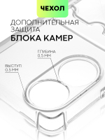 Чехол BROSCORP для Honor X7 (арт. HW-HX7-HARD-TPU-POCKET)