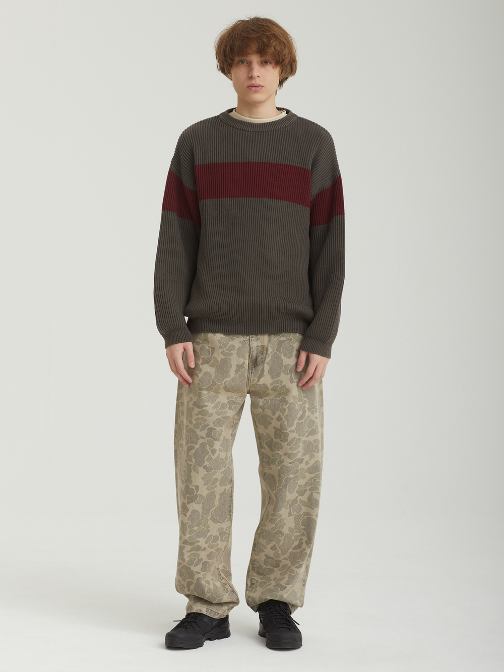 Мужской Свитер Washed Block