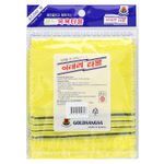 Goldsangsa, отшелушивающая мочалка, желтая, 4 шт.