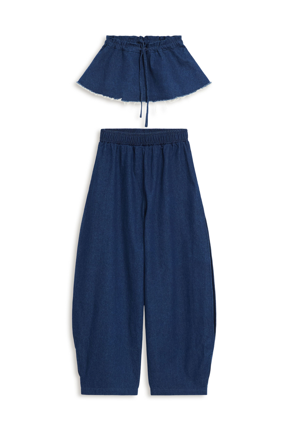 Джинсы с баской SELECT Blue