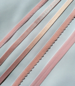 Ажурная тонкая резинка нежно розовая 10 мм