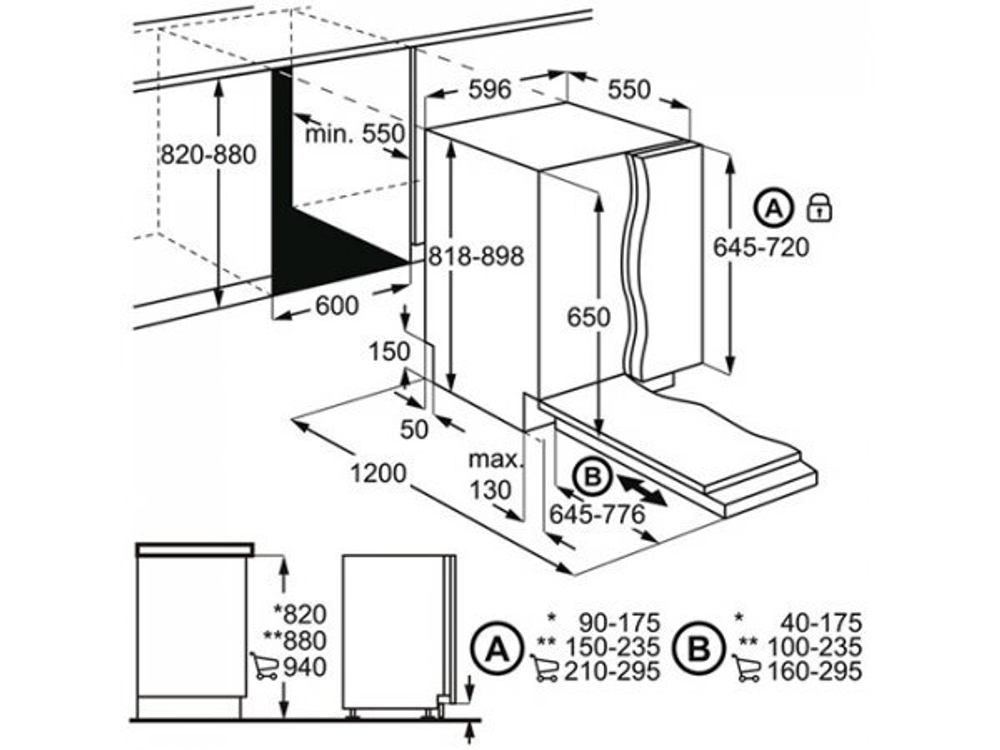 Встраиваемая посудомоечная машина Electrolux EMS 27100 L