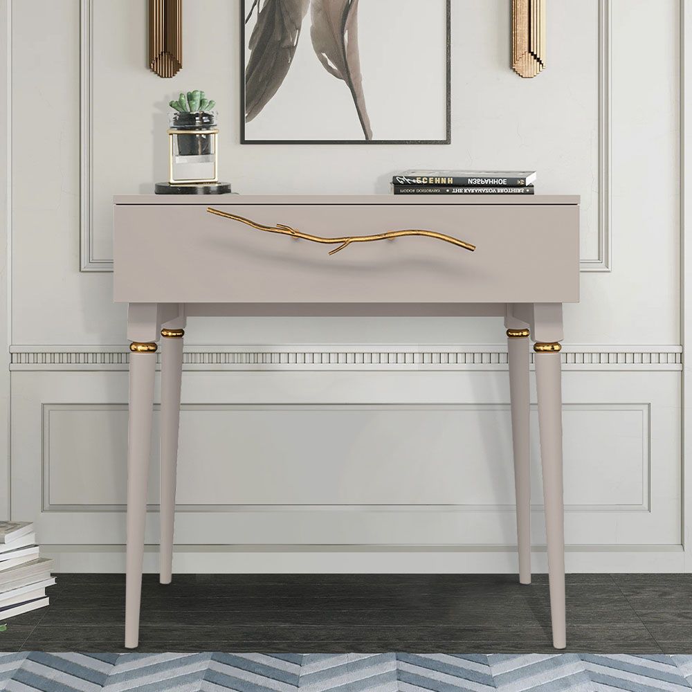 Консоль Арт Колор matte Классик Голд Серый агат матовый