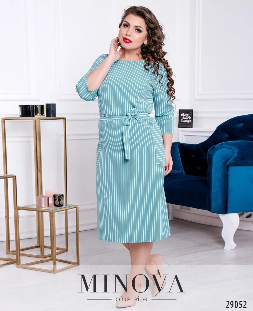 Платье 1126б-бирюзовый Minova