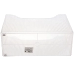 Органайзер для хранения «ИДЕАДОМА», цвет матовый прозрачный, на колёсах 33.6*13.7*25.2см (Лейбл Селфи)