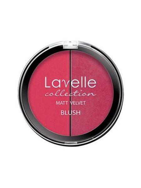 Румяна компактные matt velvet blush тон 04 ягодный Lavelle