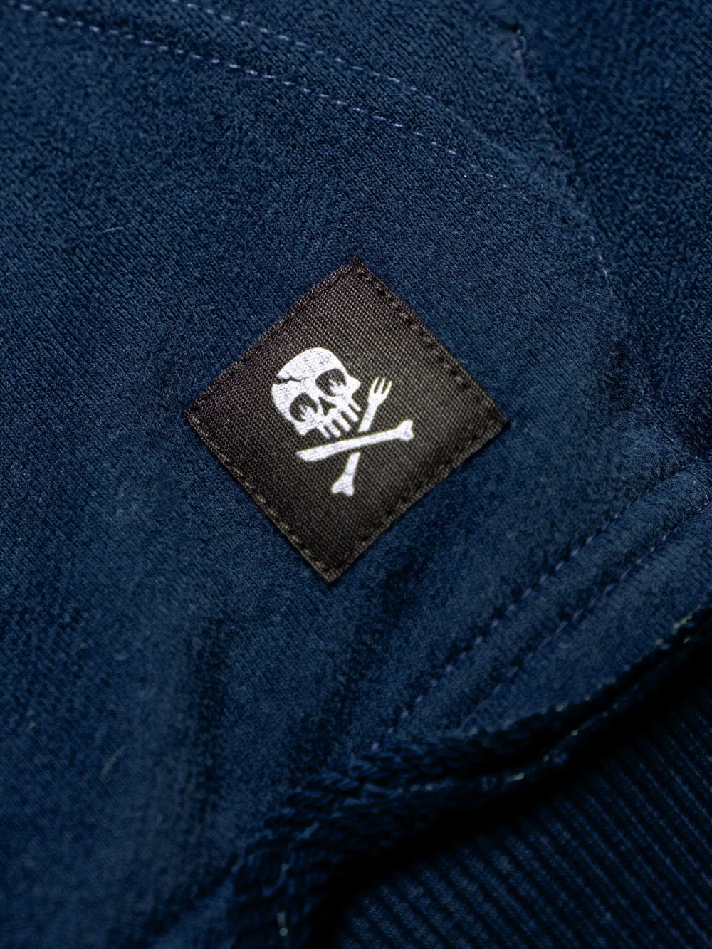 Толстовка Hardlunch Crew с коротким рукавом темно-синяя