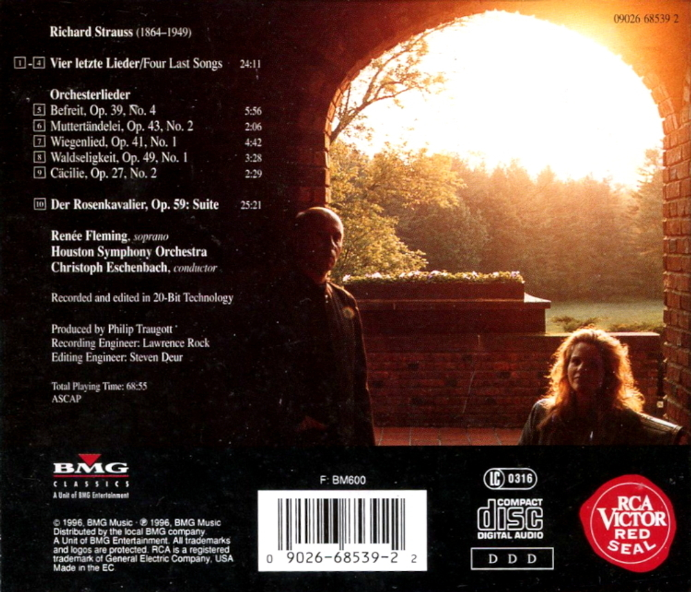 Renee Fleming, Houston Symphony Orchestra, Christoph Eschenbach / Richard Strauss: 4 Last Songs, Orchesterlieder, Der Rosenkavalier Suite (CD)