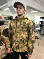Куртка тактическая softshell мох