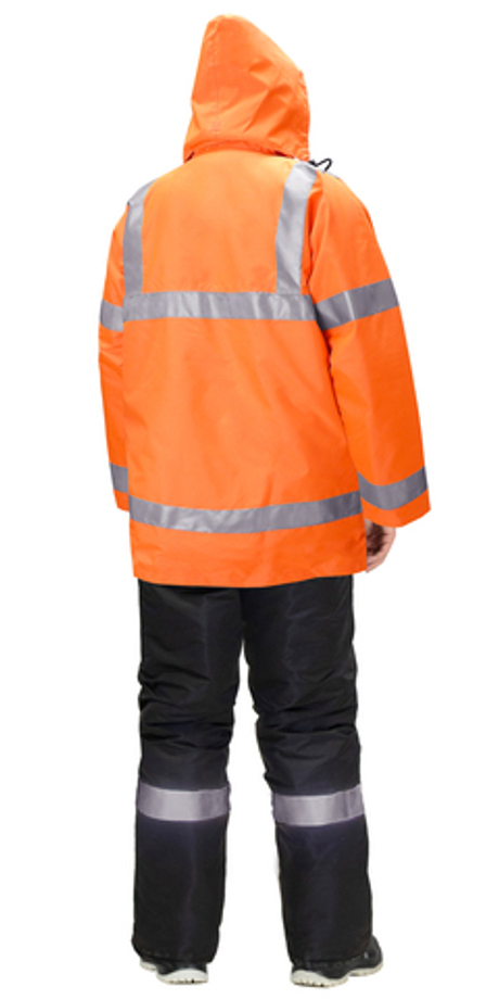 Куртка "Атлас": зимняя, фл. оранжевый, СОП, тк.Оксфорд (ЧЗ)