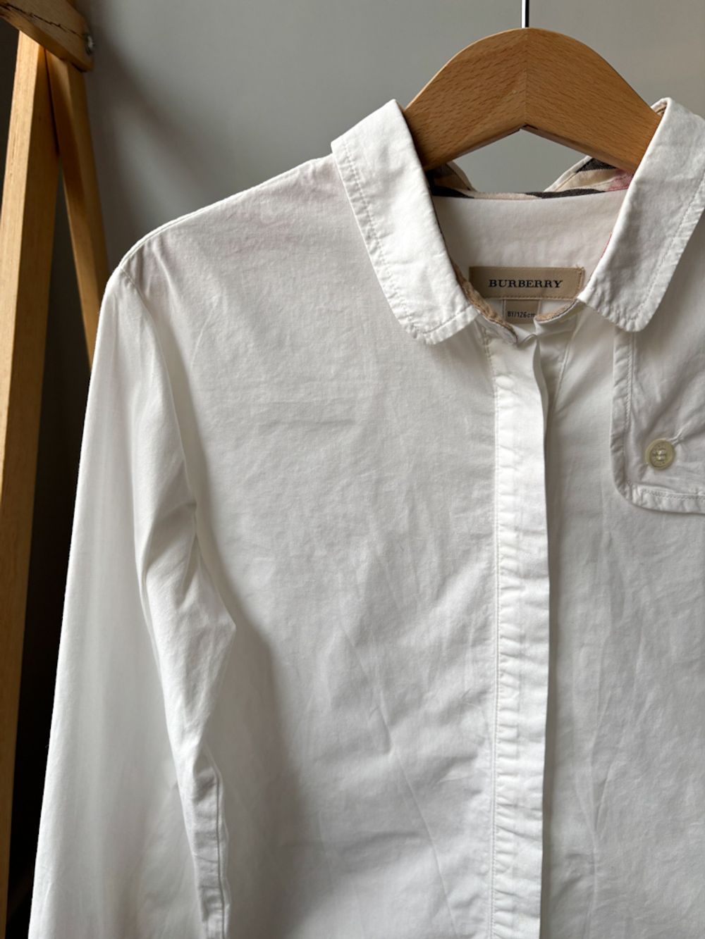 Хлопковая рубашка Burberry, 128