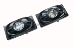 Противотуманные фары 2110-2115 Черные линза, (компл)