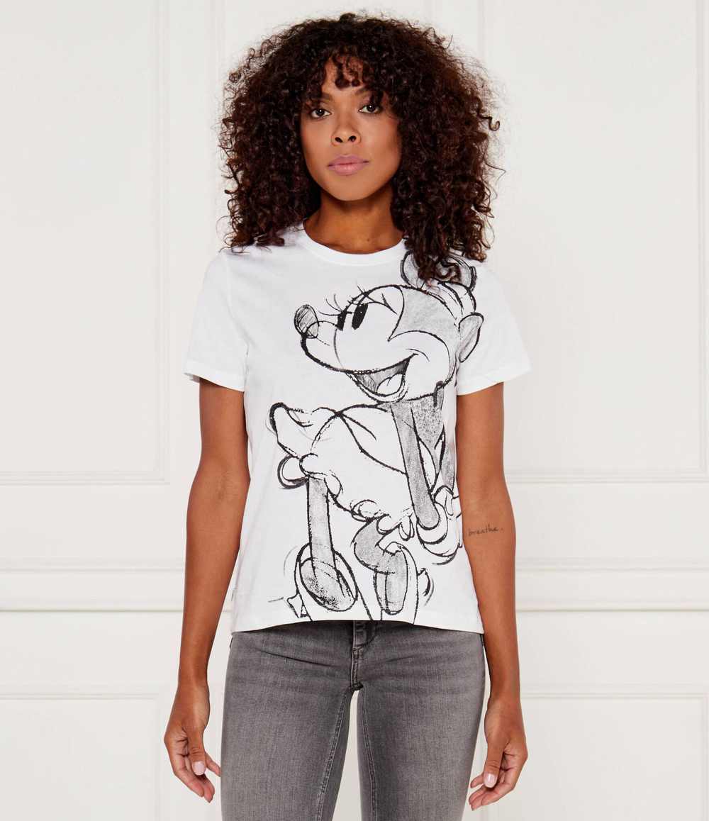 Футболка DESIGUAL X DISNEY Desigual - белый(24WWTKA1)