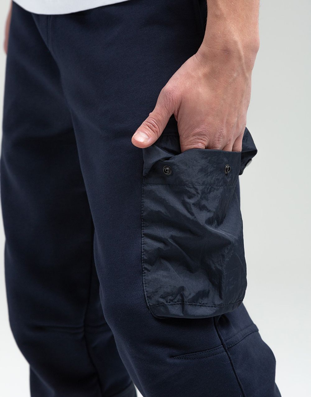 Спортивные Штаны We Don’t Care Nylon Trim Cargo Sweatpants Navy