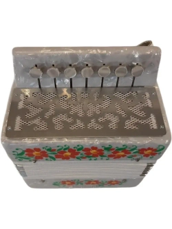 Гармонь сувенирная "Кроха" (Г-25), цвет белый