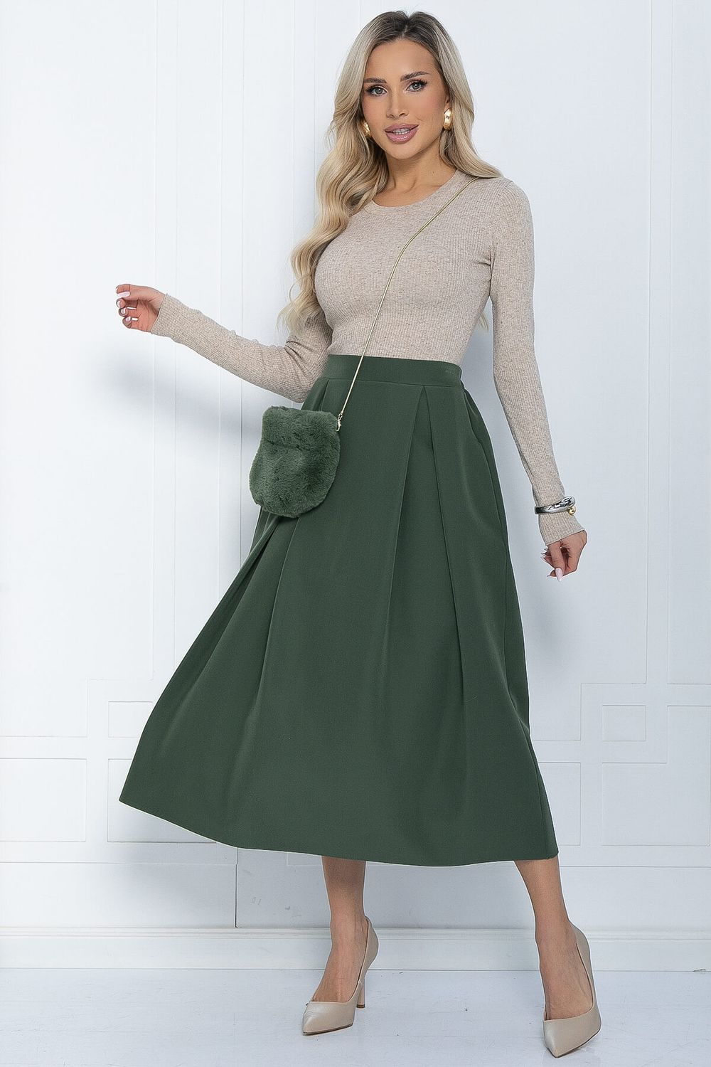 Юбка Мариэтта (хаки) Ю12042 LT Collection