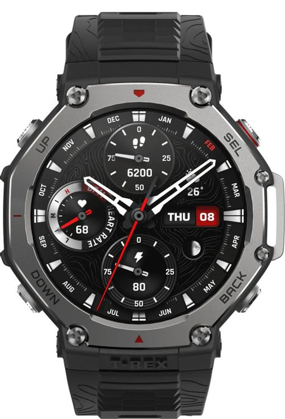 Смарт-часы AMAZFIT T-Rex 3 A2323,  48.5мм,  1.5",  темно-серый