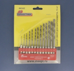 Сверла с шестигранным хвостовиком 1,5-6,5мм