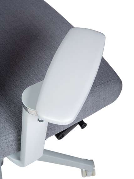 Кресло офисное Норден / Алтай / Altai  / серый пластик / серая сетка / серая ткань