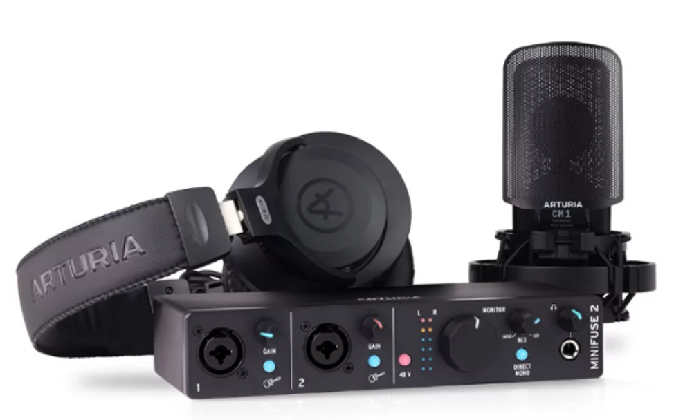 Аудиоинтерфейс Arturia MiniFuse Recording Pack Black