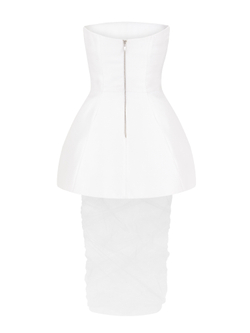 Платье - корсет с баской