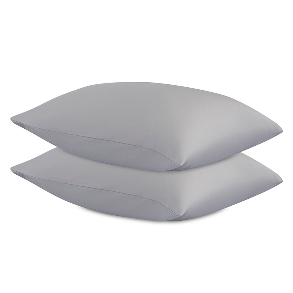 Комплект постельного белья из премиального сатина серого цвета из коллекции essential, 150х200 см