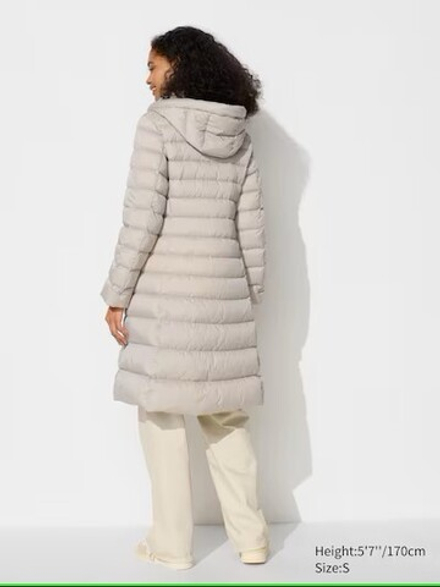 UNIQLO ЛЕГКИЙ ПУХОВИК, БЕЖЕВЫЙ