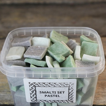 Цветная колотая смальта пастельных цветов SM121560-Set-Pastel