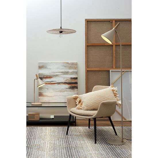 Панно декоративное с ручной росписью by feel, 80х80 см, бежевое