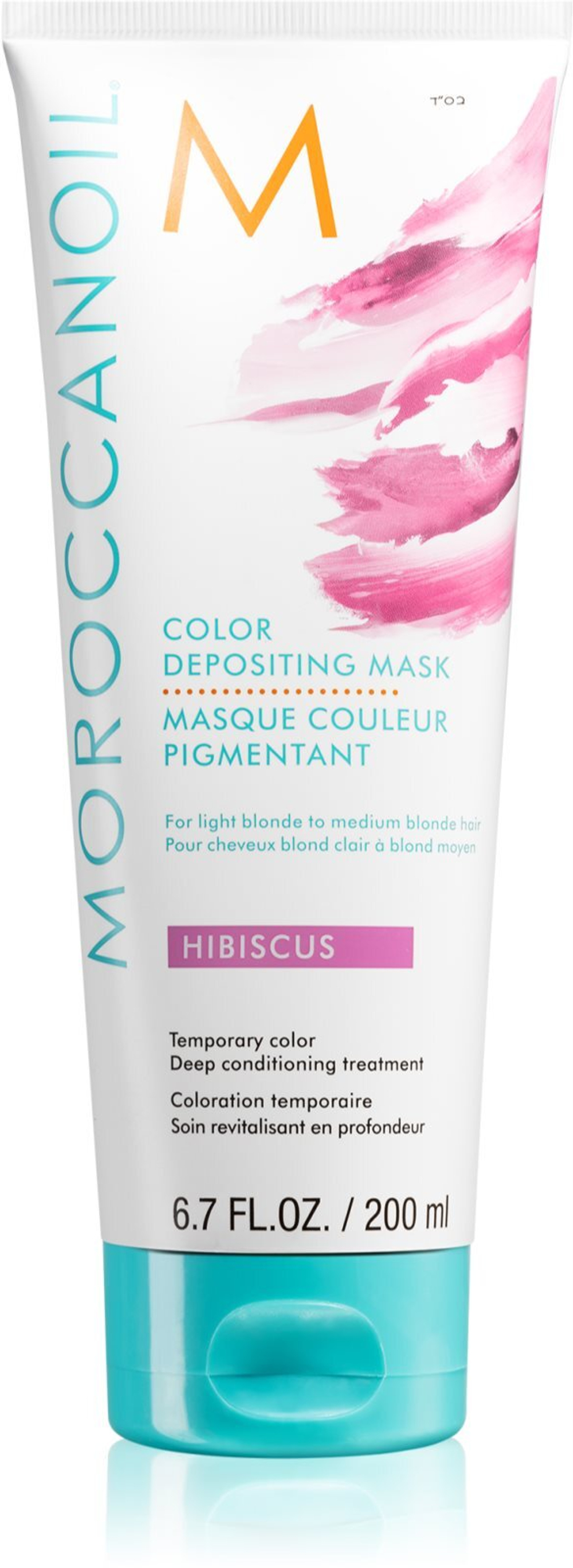 Moroccanoil Color Depositing - нежная питательная маска без стойких красящих пигментов /  Hibiscus 200  ml  / GTIN 7290113140660