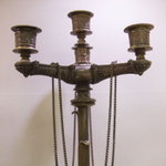 Пара канделябров на львиных лапах