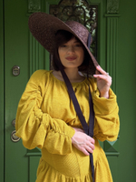 Канотье со средней тульей шоколад