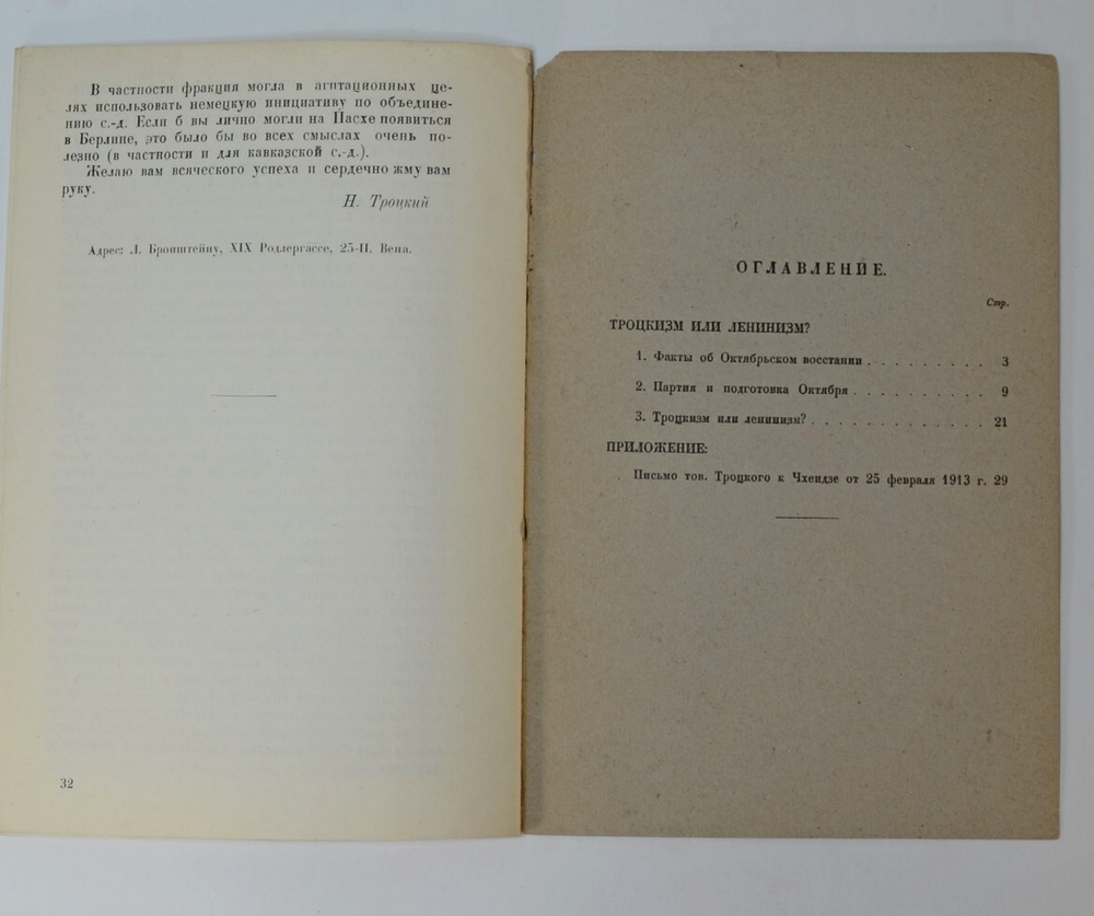 Сталин И.В. Троцкизм или ленинизм?: Речь на пленуме ВЦСПС 19 ноября 1924 г. М.,ОГИЗ, 1924 г.
