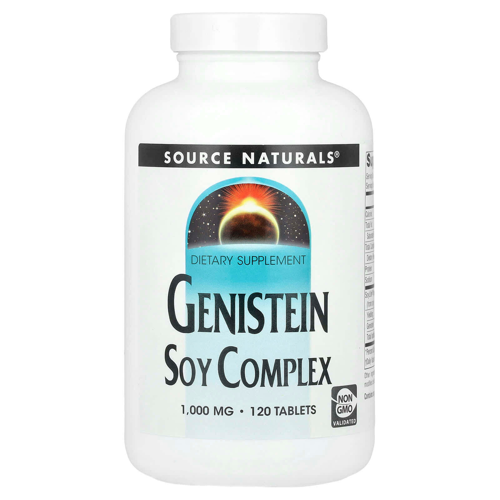 Source Naturals, генистеин, соевый комплекс, 120 таблеток
