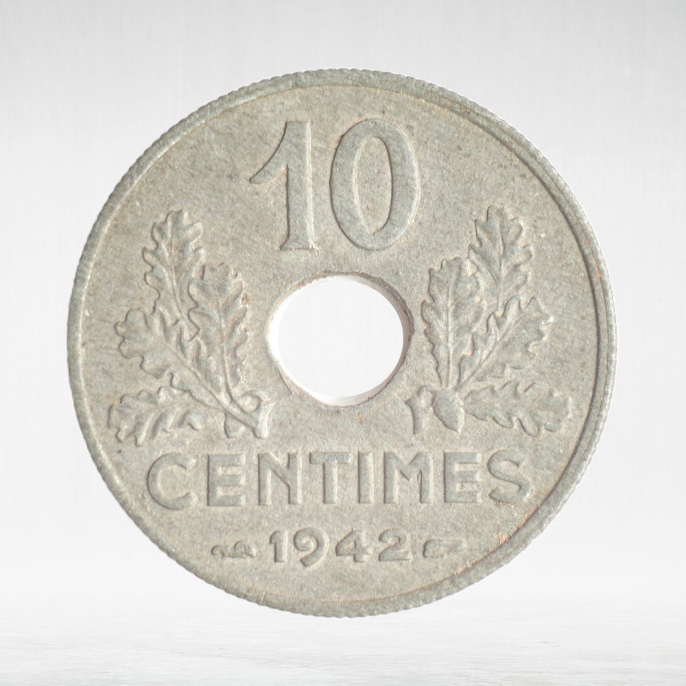France, 10 Centimes 1942 - Vichy French State, VF