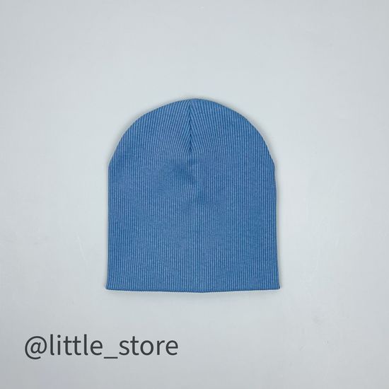 Шапка "Simple" двухслойная, Серо-голубая