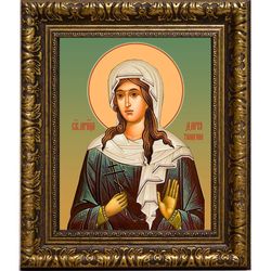 Дария Тимагина мученица. Икона на холсте.