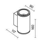 Настенный светильник (бра) Outdoor O303WL-L10GF3K