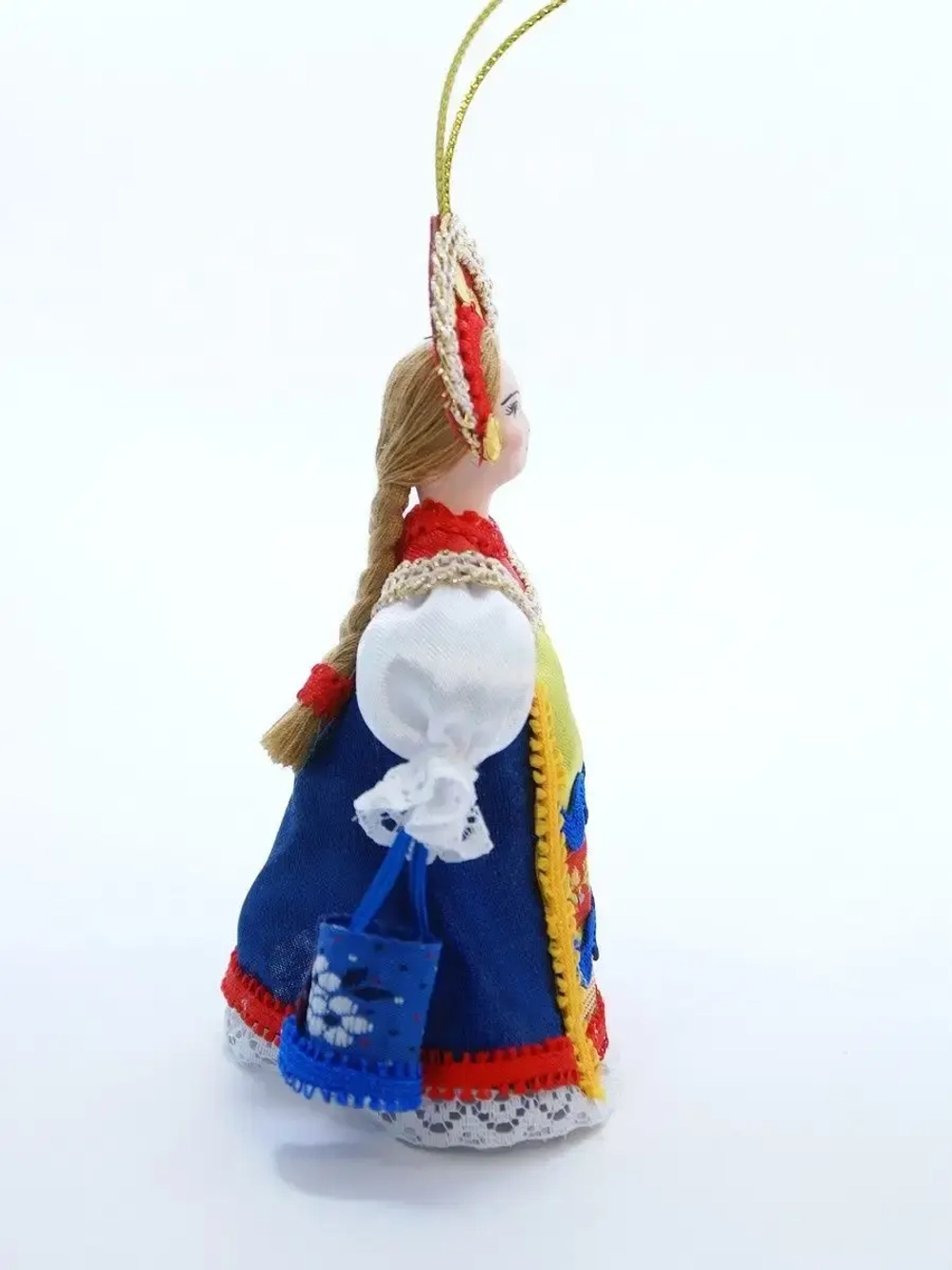 Елочные игрушки. Кукла-подвеска Водоноска