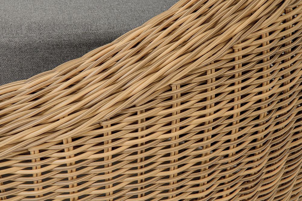 "Барселона" кресло из искусственного ротанга, цвет соломенный