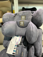 Автокресло детское GE-E велюр светло-серый