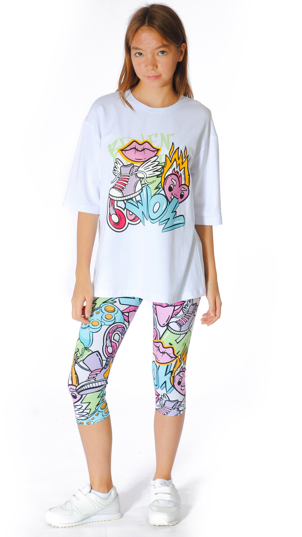 Велосипедки трикотажные для девочки 7-9 лет Fleur de Vie